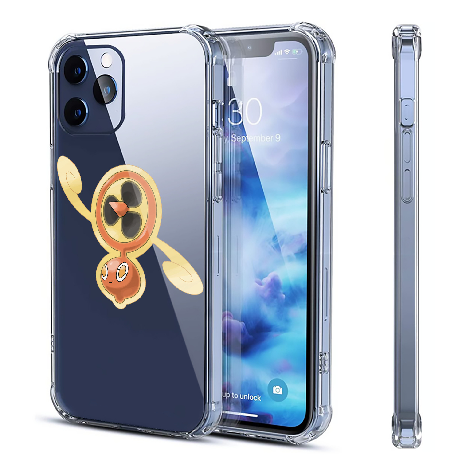 （画像用） ポケットモンスター Pokémon 【iPhone 12シリーズ対応】透明スマホケース（クリアソフトケース）